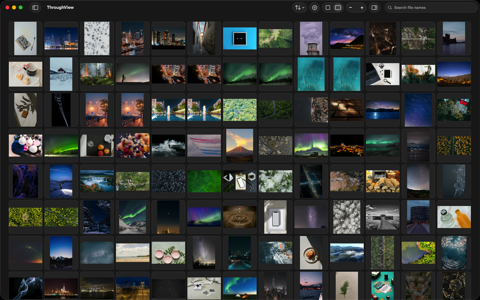 Gallery view showing all images in a clean grid layout